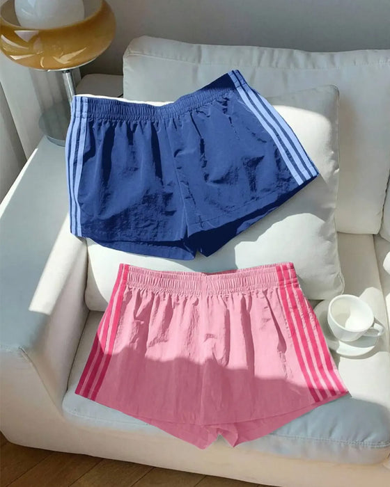 Shorts Randiga Kontrasterande Bana