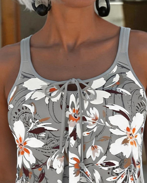 Tankini Stor Blommig Slips