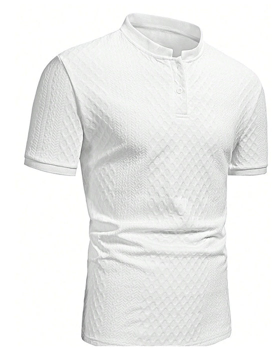 T-Tröja Herr Jacquard Ståkrage