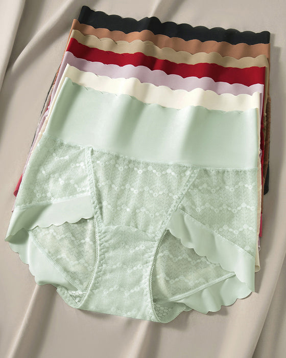 Andningsbara Sömlösa Höga Midjelinses Trosor