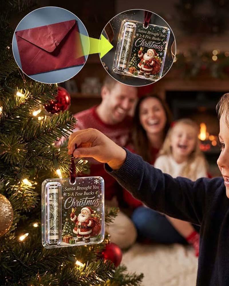 Jul Kontant Gåva Ornament