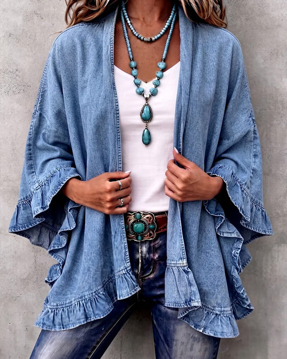 Kappa Denim Ruffle Lös