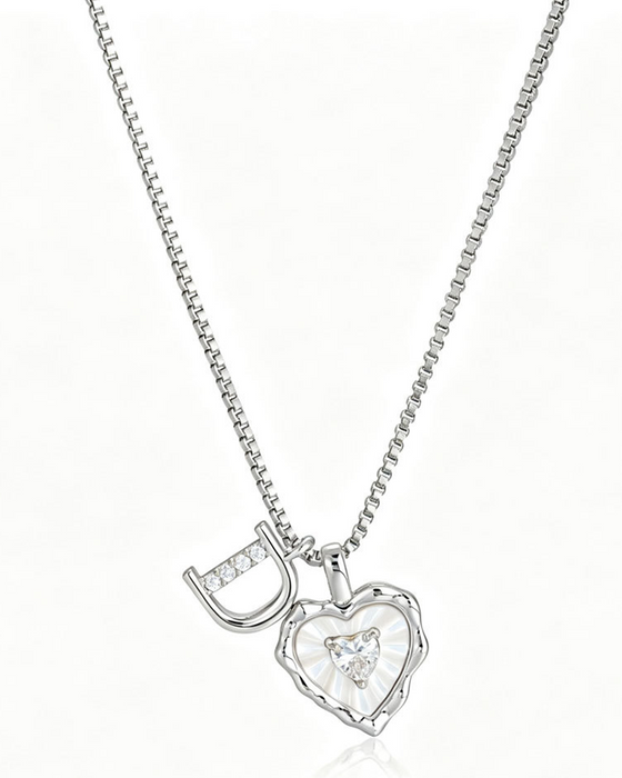 A–Z Mikropave Bokstavspendel Halsband