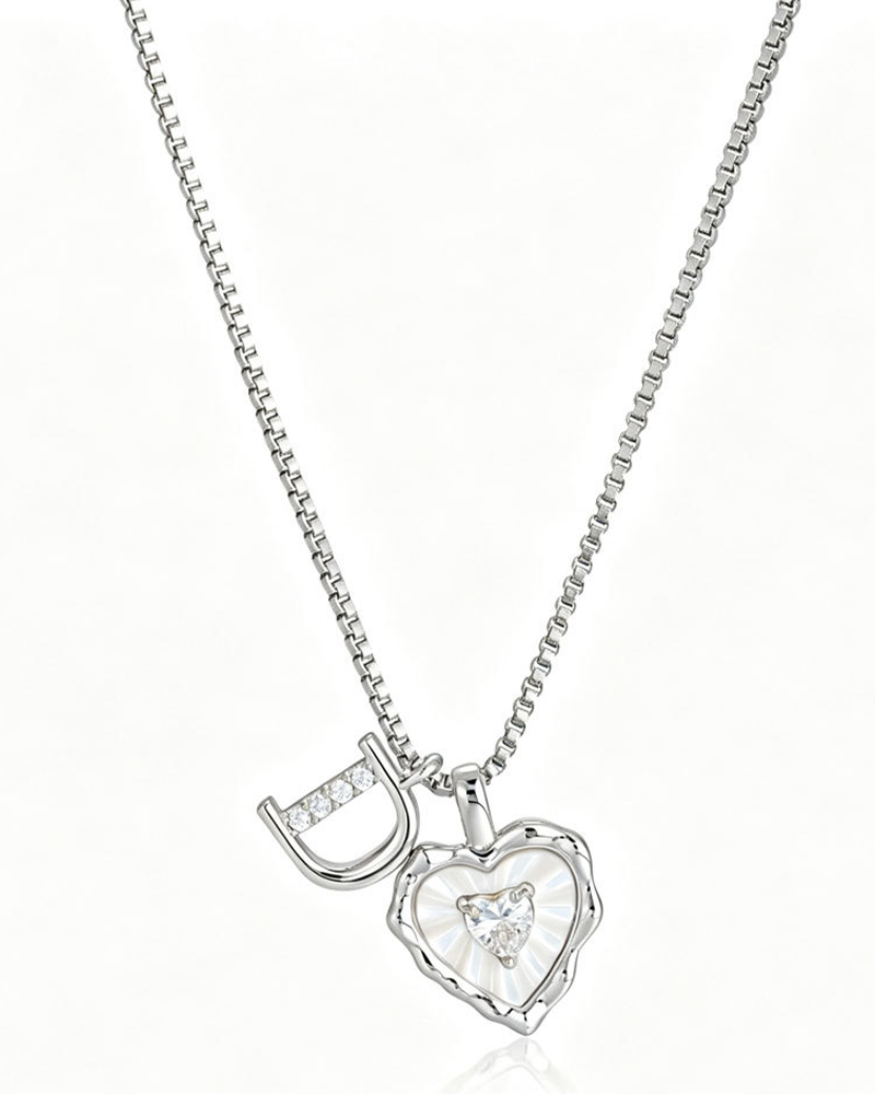 A–Z Mikropave Bokstavspendel Halsband