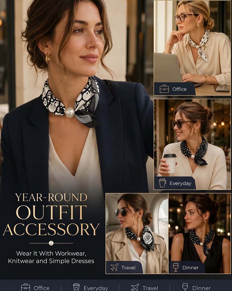 Lättillgänglig Glamour: Pärlhalsbandscarf 🧣