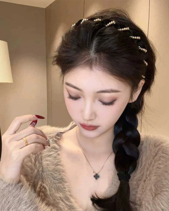 Hårband Vintage Högt Kranium Konstpärla