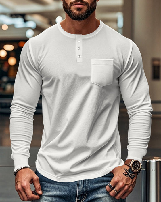 Topp Andningsbar Pullover Långärmad Herr
