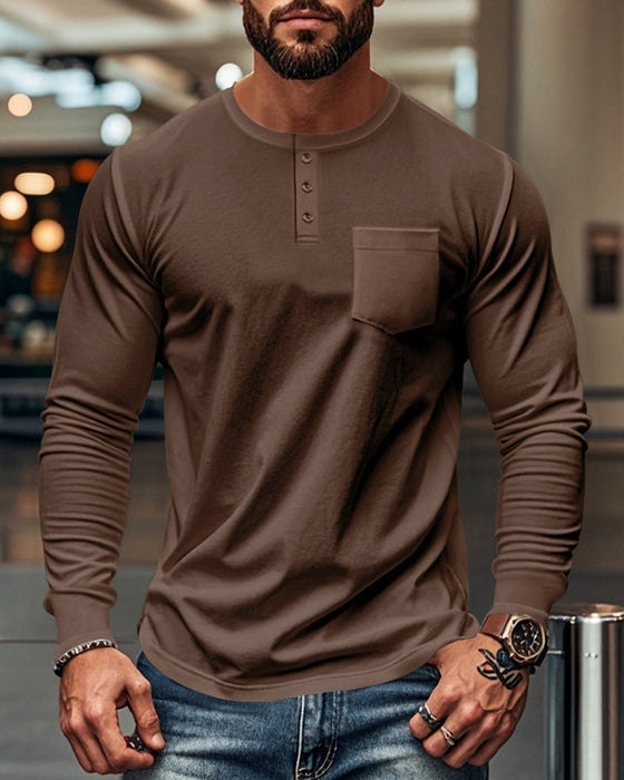 Topp Andningsbar Pullover Långärmad Herr