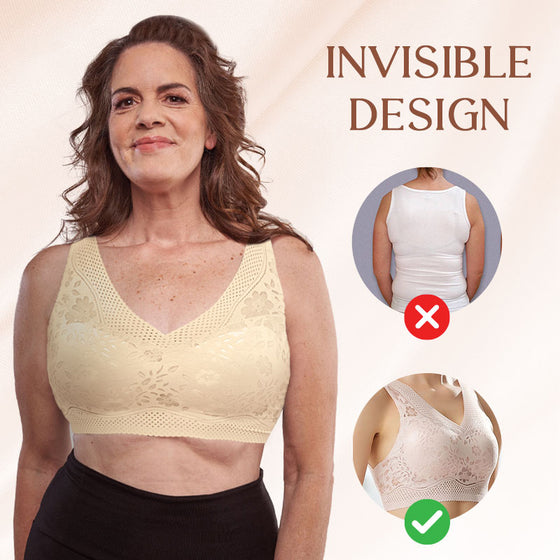 Sexig Vacker Rygg Andningsbar Tunn Bh