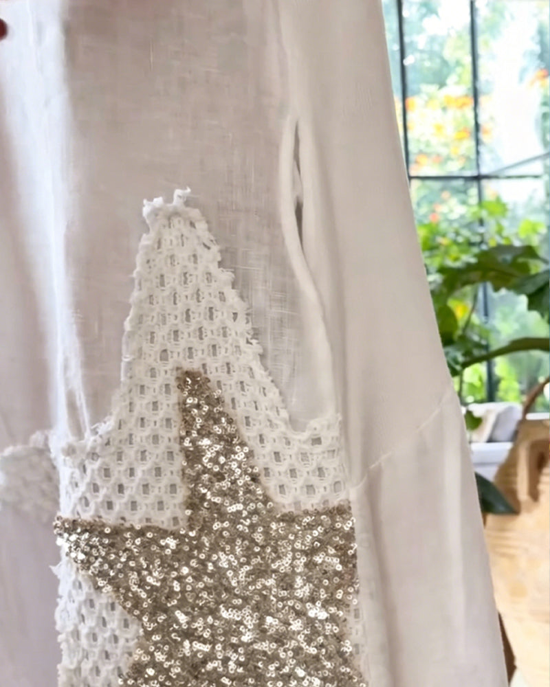 Klänning Ärmlös Lös Enfärgad