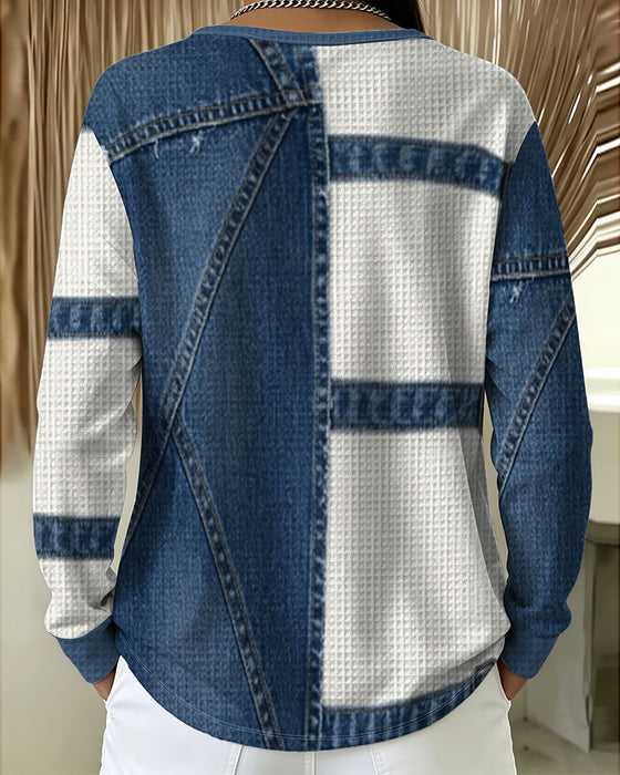 Topp Halv Dragkedja Casual Design