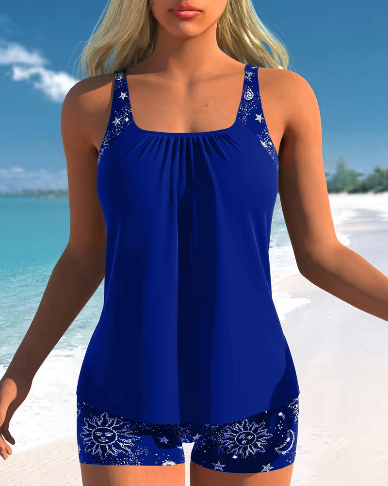 Tankini Soltryck Pojkshorts