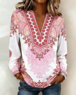 Topp V-Ringad Bohemisk Lös