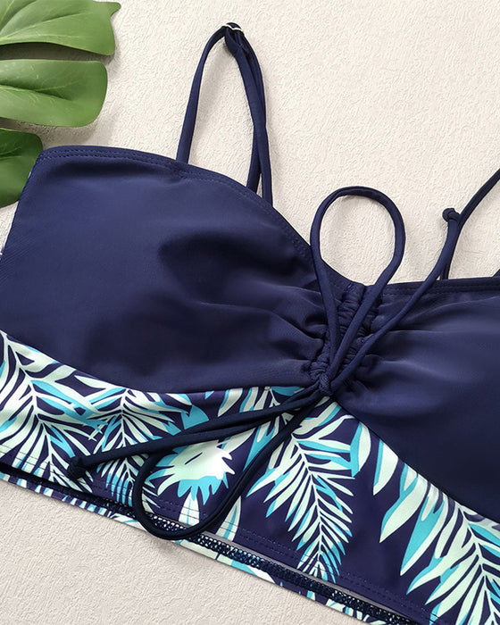 Bikini Högmidjad Boyleg Tryckt