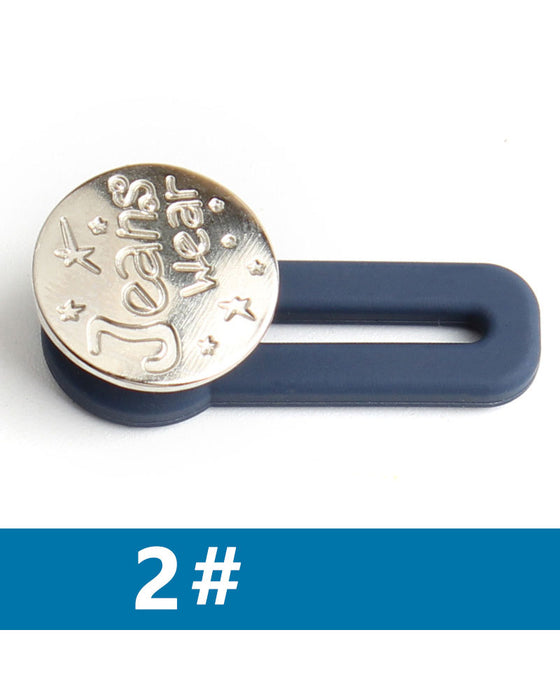 Fjäderbelastad Metallknapp För Midjeförlängning Till Jeans