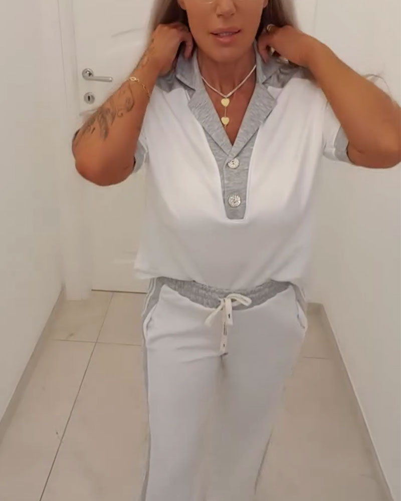 Set Färgblock Camp Krage Avslappnad