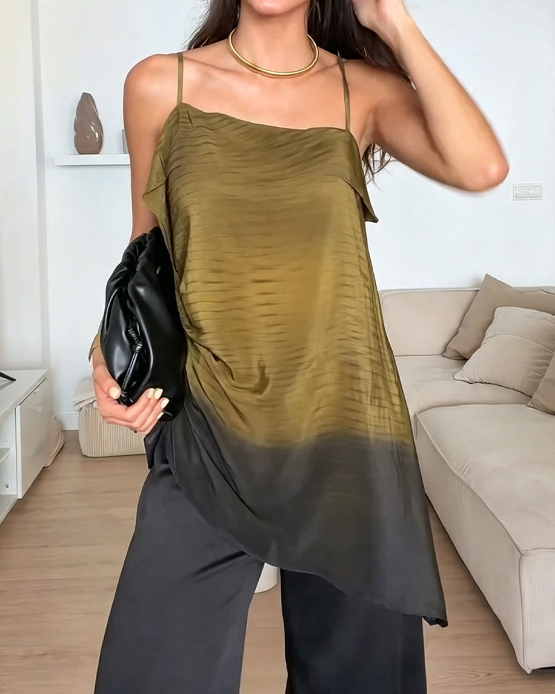 Cami Top Ombre Färgblock