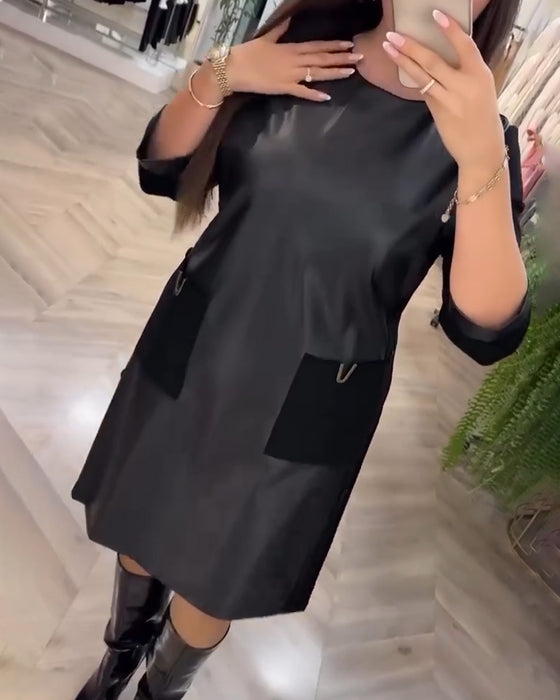 Klänning Moderiktig Rak