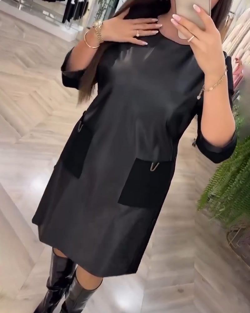 Klänning Moderiktig Rak