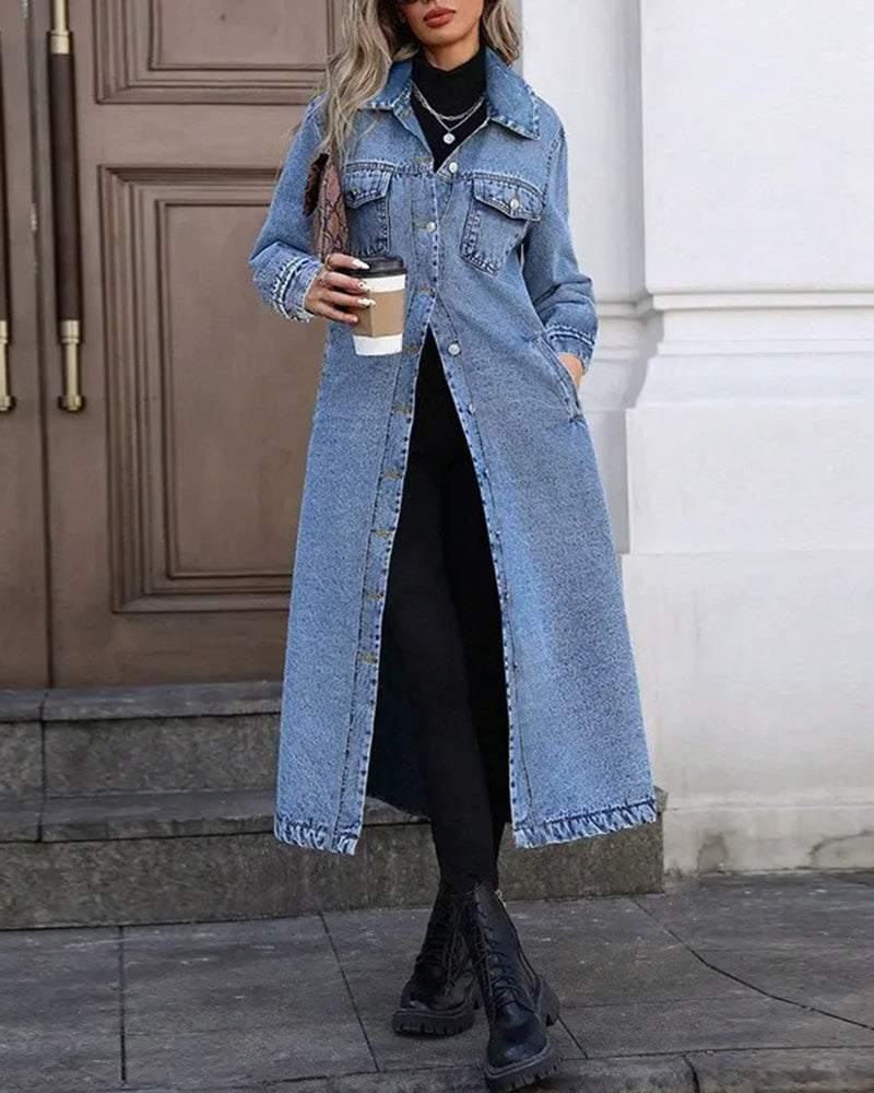 Kappa Kavaj Ficka Knapp Denim