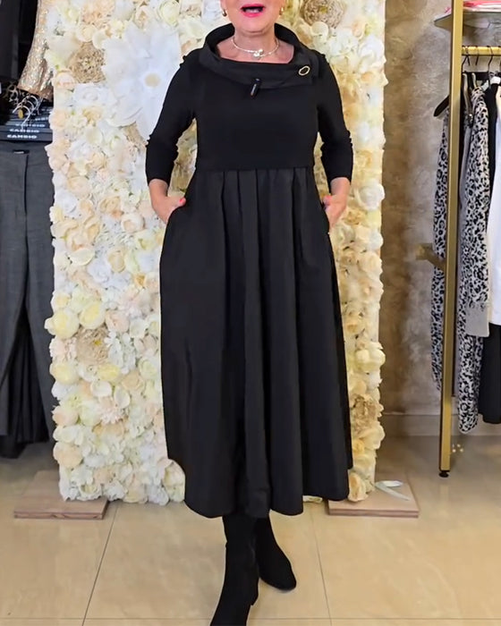 Klänning Modig Street Enfärgad A-linje