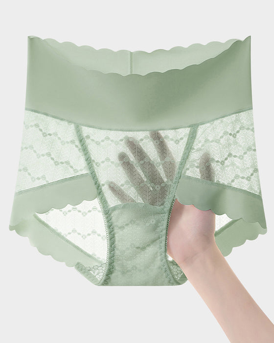 Andningsbara Sömlösa Höga Midjelinses Trosor