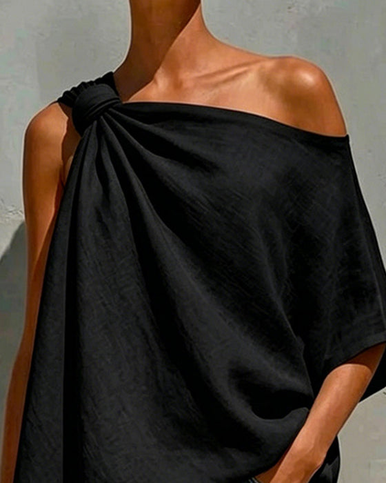 Blusar Enaxel Knut Asymmetrisk