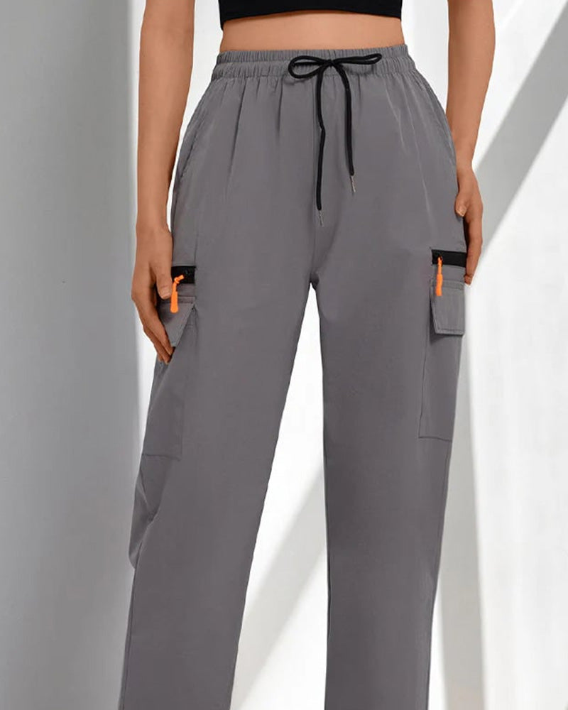 Pants Dragsko Löst Casual Cargo