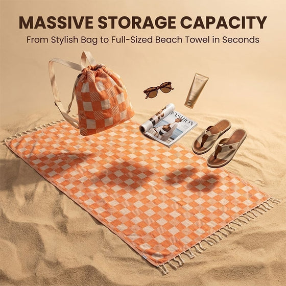 2-I-1 Konvertibel Strandhandduksväska