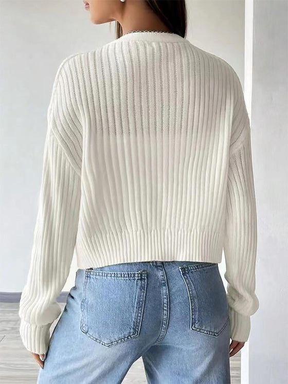 Cardigan V-Hals Kort