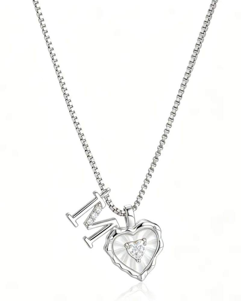 A–Z Mikropave Bokstavspendel Halsband
