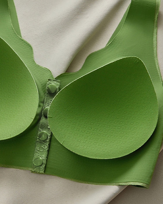 Komfort Främre Stängning & Trådfri Sömlös Bh