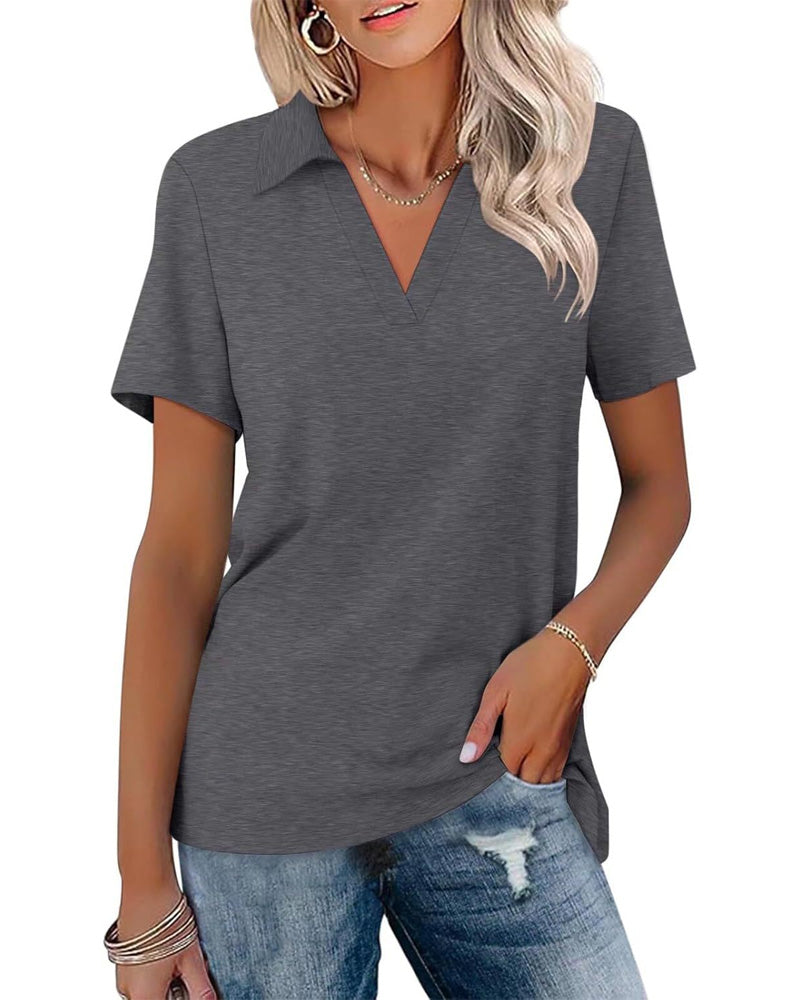 T-Shirt Kort Ärm V-Hals Polo