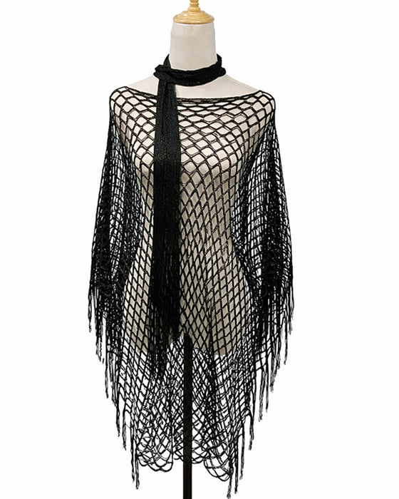 Pullover Fringe Mesh Urholkning