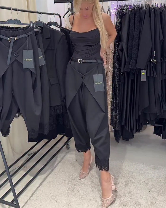 Byxor Modig Spets Sömnad Harem