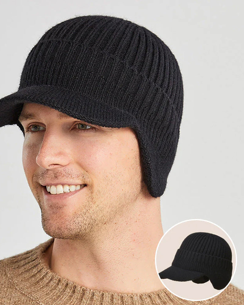 Hatt Utomhus Ridning Elastisk Varm Öronskydd Stickad