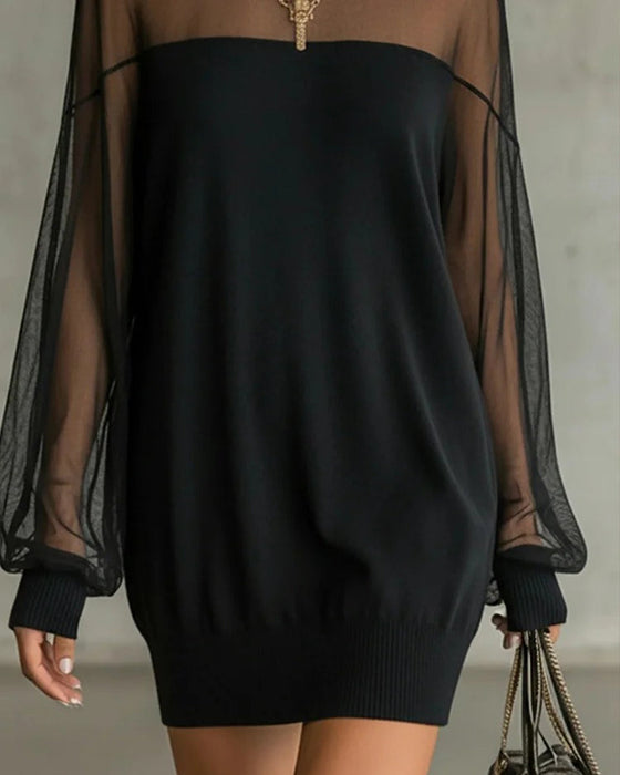 Klänning Lyktärm Enfärgad Lapptäcks