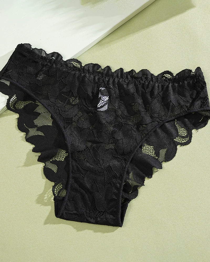 Spets Trosor För Kvinnor I Halvtransparent Material