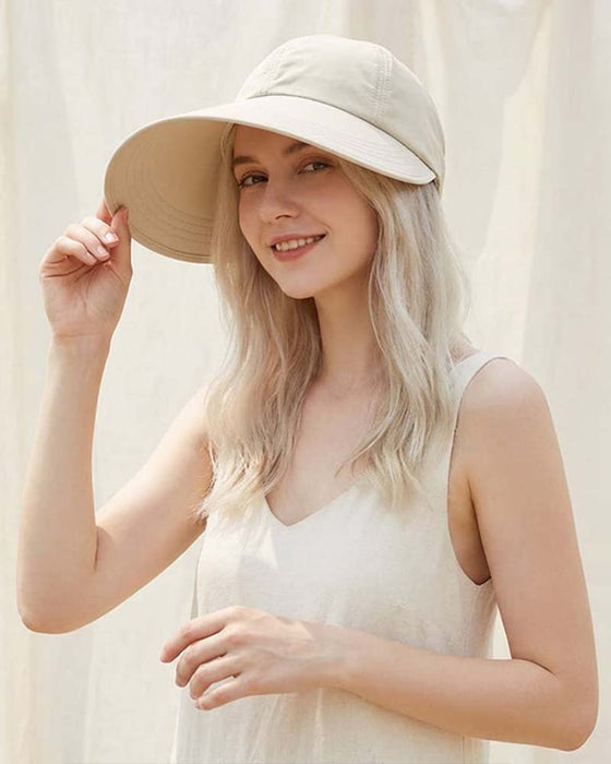Hatt Kvinnor Bred Brätte Sol