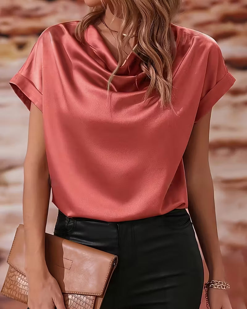 Blus Kapuzenhals Flytande