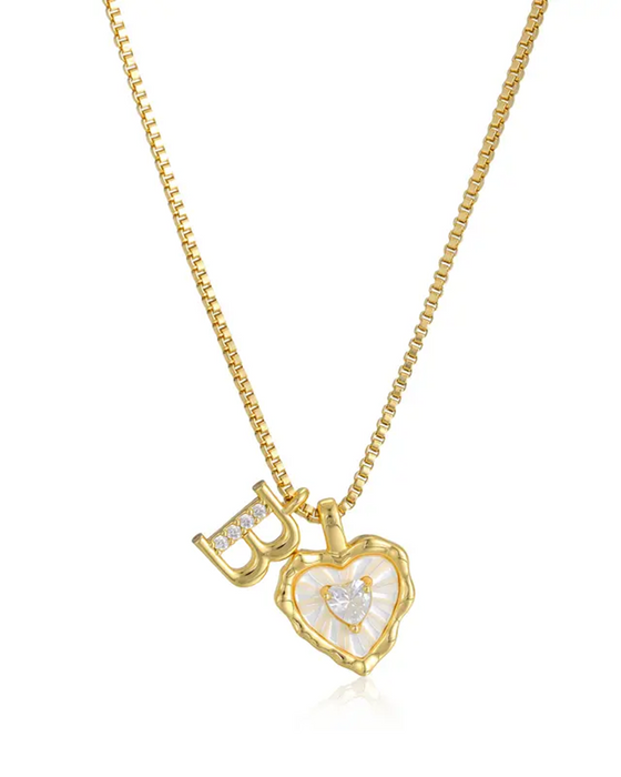 A–Z Mikropave Bokstavspendel Halsband