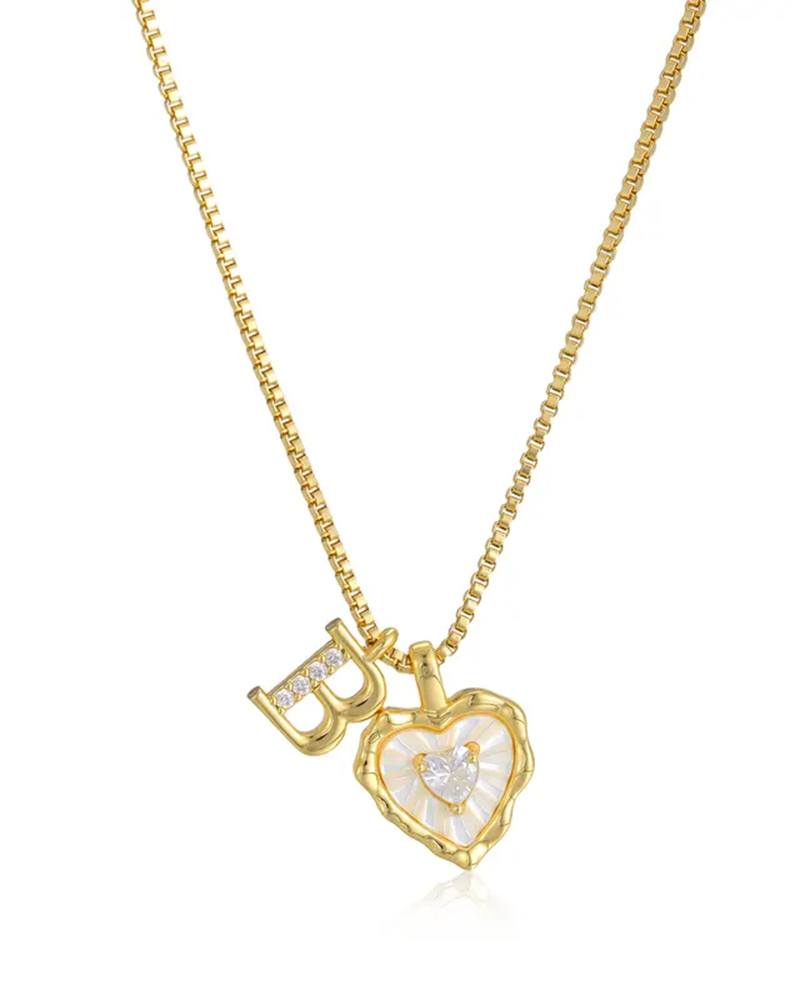 A–Z Mikropave Bokstavspendel Halsband