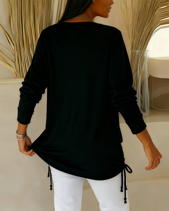 Paljettopp I Kontrastfärg Med Tvådelad Look