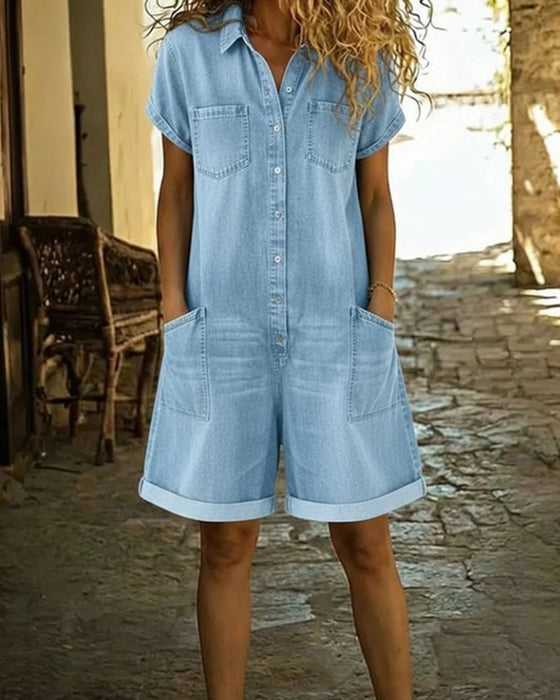 Byxdress Kort Ärm