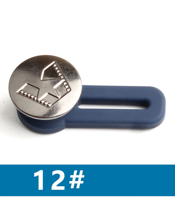 Fjäderbelastad Metallknapp För Midjeförlängning Till Jeans