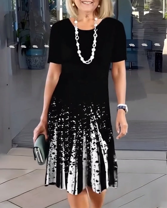 Klänning Temperamentsfull Pendel Tryck