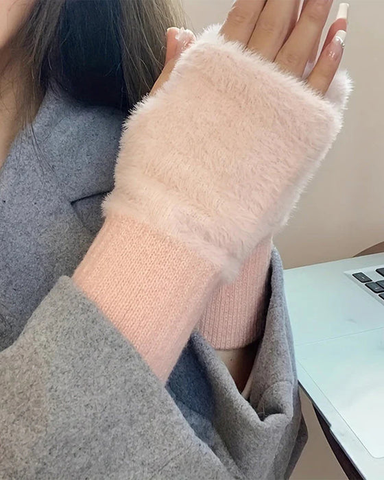 Handskar Enfärgad Modig Varm
