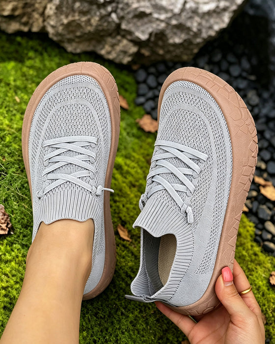 Platt Gående Sneakers Komfort