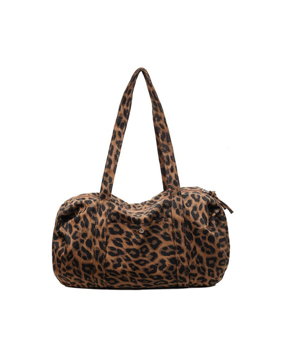 Väska Stor Kapacitet Leopard Tryck Tote