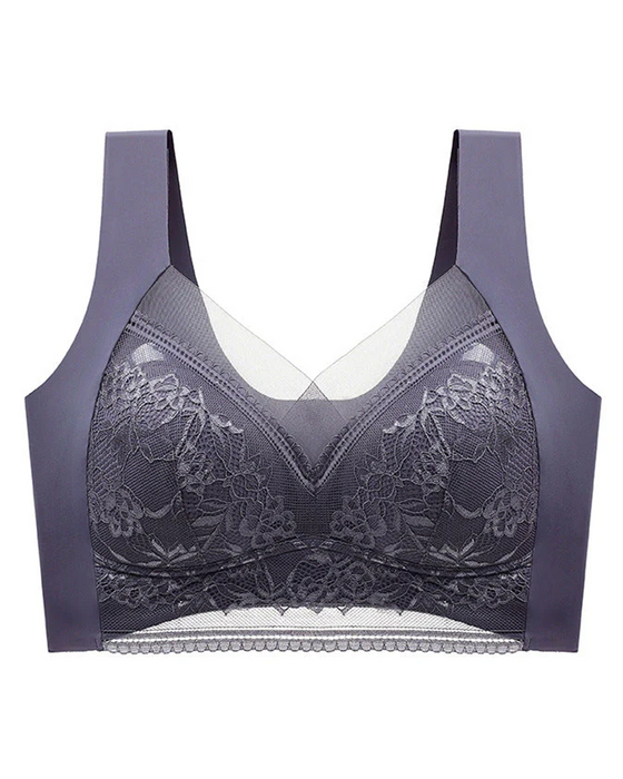 👙 Super Bekväm Och Mjuk Damspetsbehå Utan Stålring